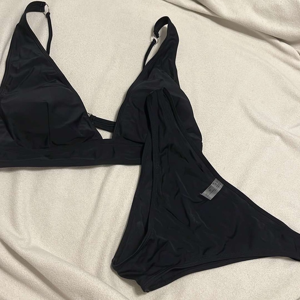 Black top & bottom bathing suit